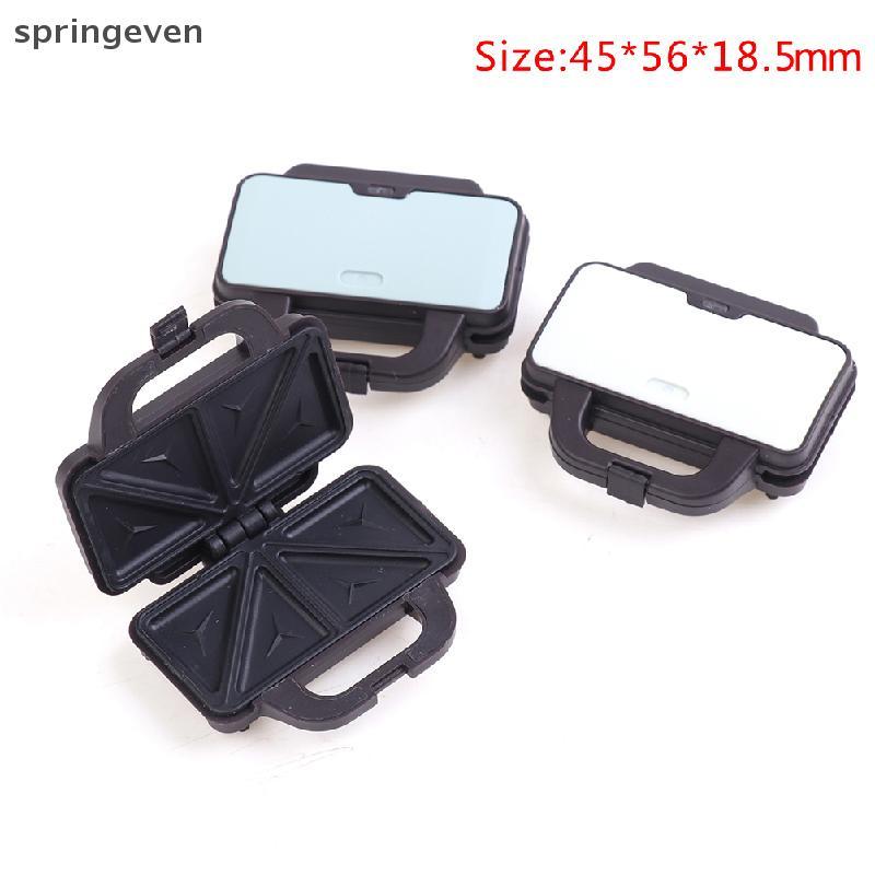 Springeven 1: 12 Nhà Búp Bê Mini Pancake Maker Waffle Sandwich Maker Nhà Bếp Điện Mẫu RFT