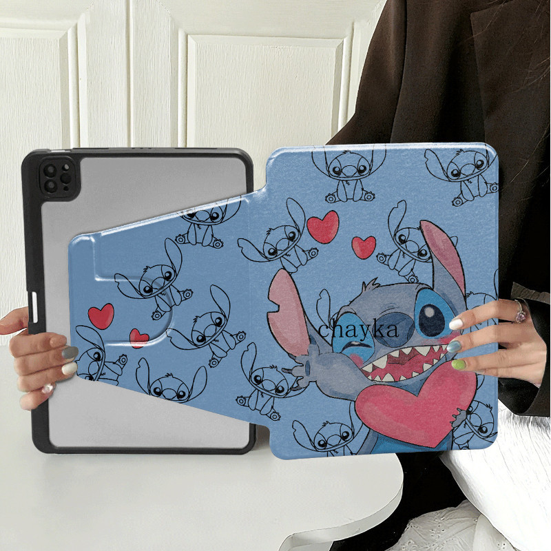 Stitch Cho OPPO Pad SE OPD2420 11inch 2025 Ốp Lưng Funda Oppo Pad neo 11.4 Máy Tính Bảng Xoay 360 Ac