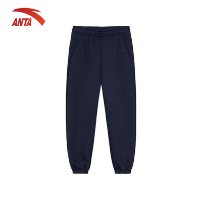 ANTA Quần Dài Nữ Quần Dài Thể Thao Nữ Lót Lông Ấm Áp Giữ Nhiệt 162548311U