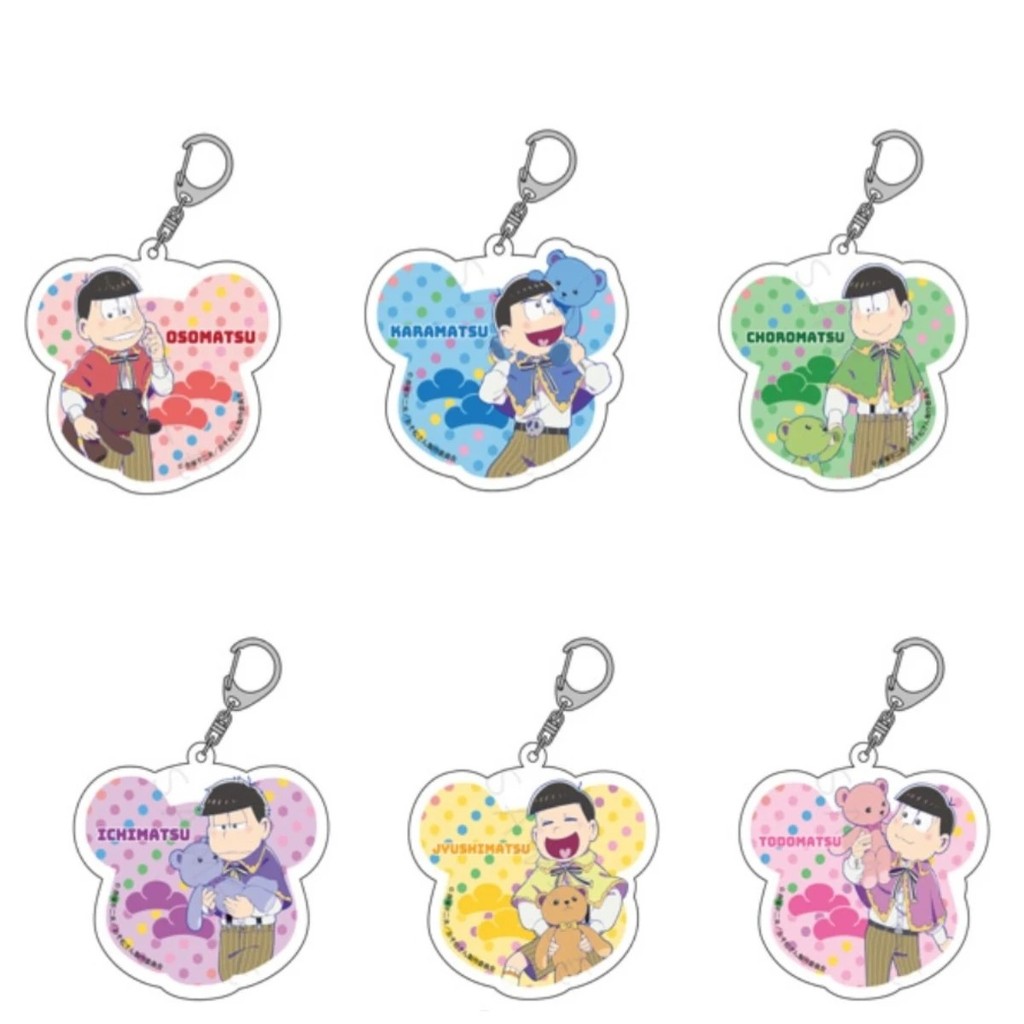 Móc khóa Anime Osomatsu-san Acrylic Mica Osomatsu Karamatsu Choromatsu Ichimatsu Jyushimatsu Todomat