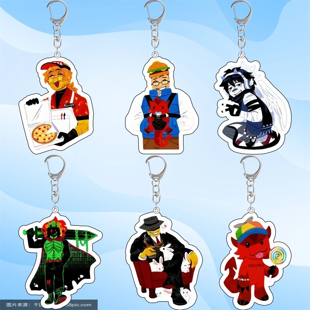 Móc khóa Homestuck Mafioso Co0Ikidd 1x1x1x1 007n7 Elliot Two Time Acrylic mica trang trí balo quà tặ
