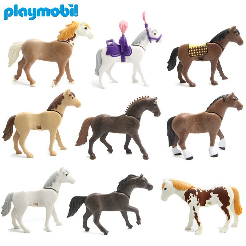 Đức Playmobil Playmobil Playmobil Mobi World Mobi Khe cắm ngựa Yên ngựa Động vật Hàng có sẵn