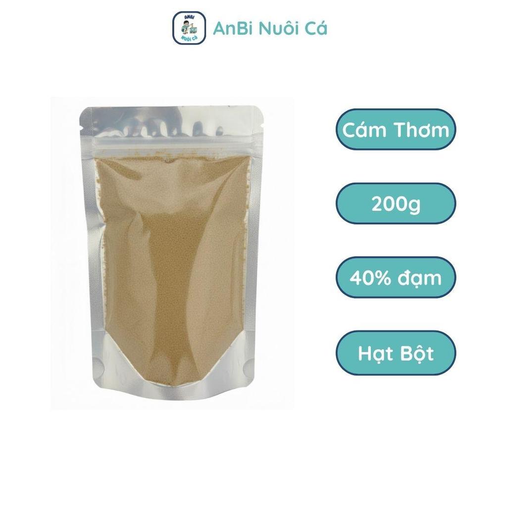 Cám Cá Độ Đạm 40%, 200g Thức Ăn Cho Cá Loại Mịn, Cám Thơm, Mua 3 Bịch Tặng 1 Vòng Cho Cá Ăn 10cm
