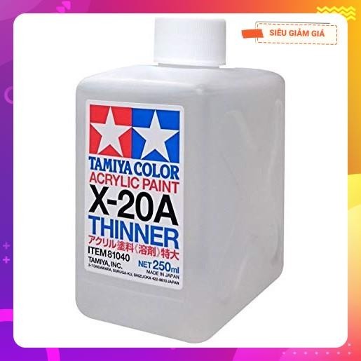 HT ShopX-Dung môi pha sơn gốc nước X20A Tamiya Acrylic Paint Thinner 81040 250ml