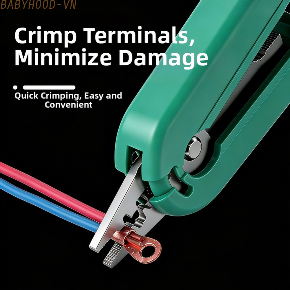 Wire Stripper Pliers Wire Cutting Crimping Holding Function Compact Portable