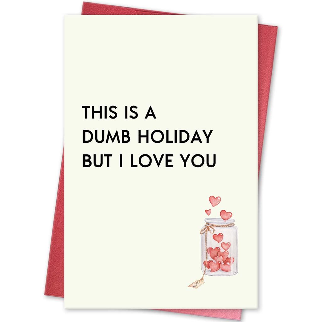 [Coisíní] Thiệp Valentine dành cho nam nữ, Thiệp chống ngày lễ tình nhân Jokey, Thiệp ngày lễ Galent