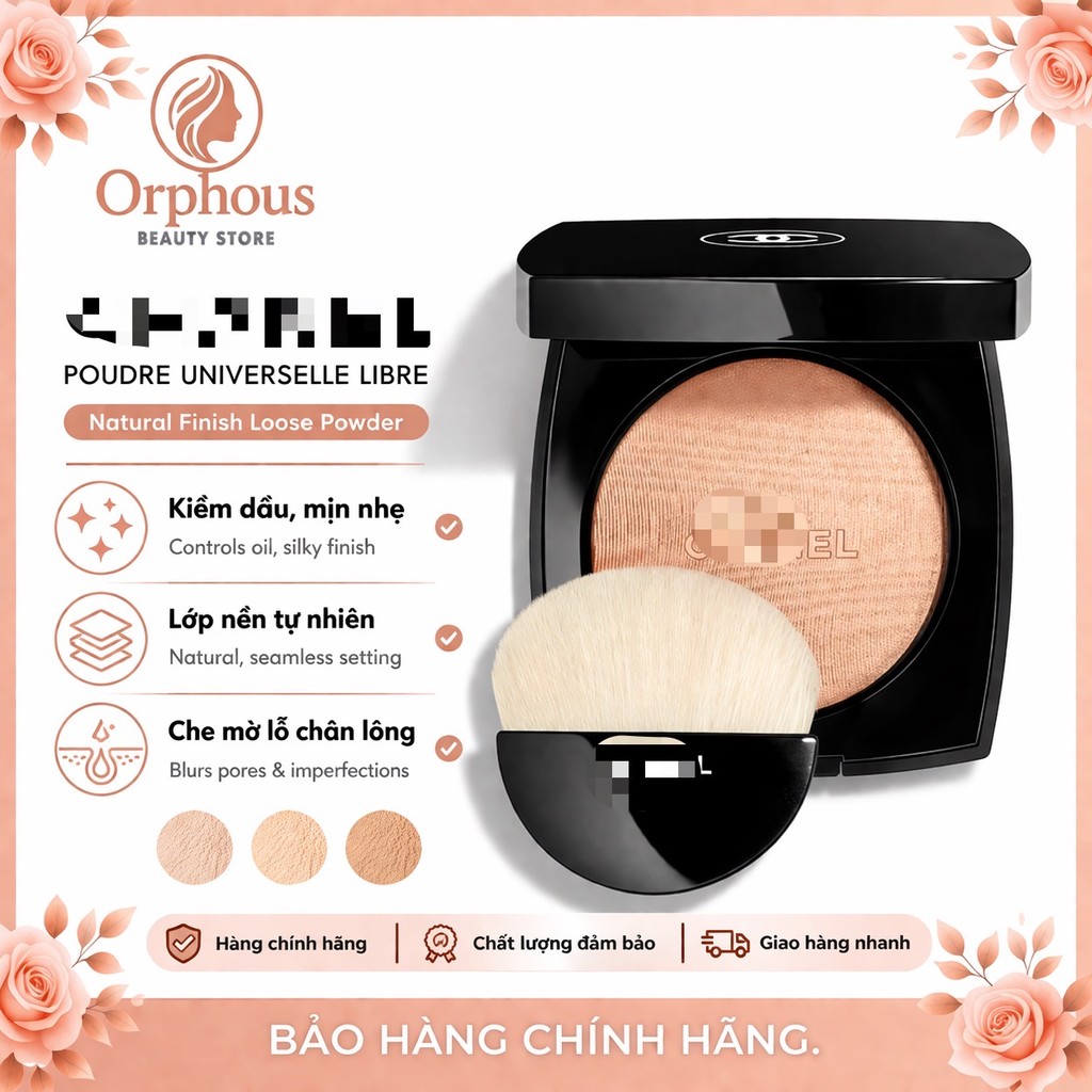 Phấn Phủ ℂℍ𝔸ℕ𝔼𝕃 ℙ𝕆𝕌𝔻ℝ𝔼 𝕃𝕌𝕄𝕀Èℝ𝔼 Bắt Sáng, Mịn Da | Fullbox Date Mới | Chính Hãng