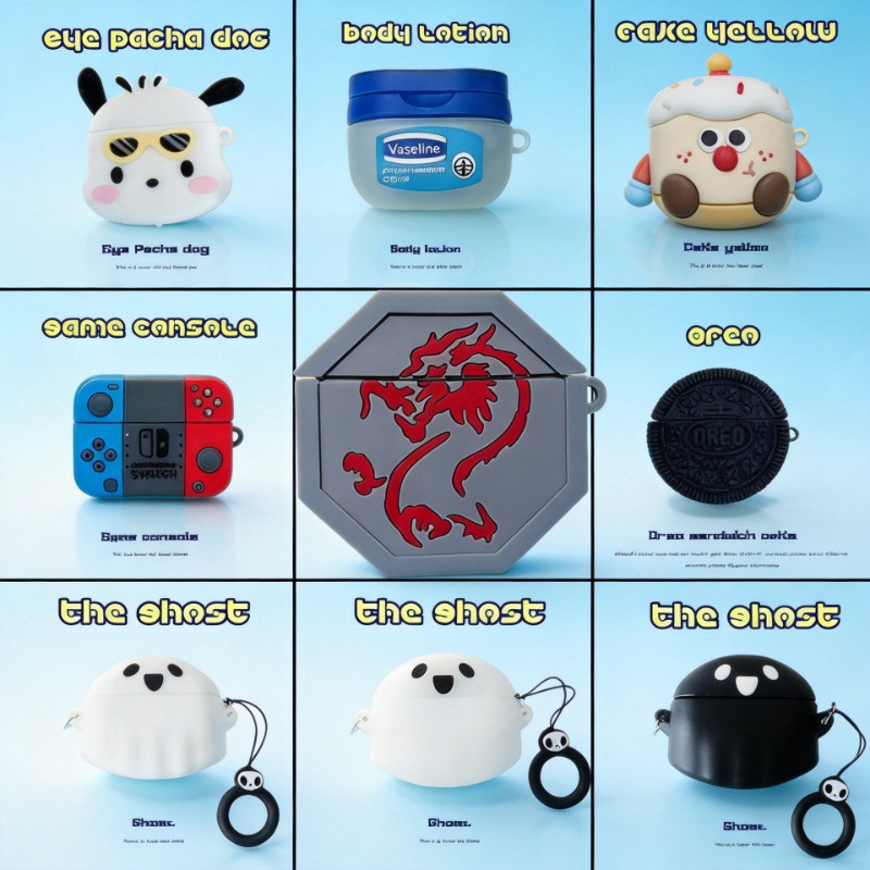 Ghost For Samsung Galaxy Buds 4 and Buds 4 Pro Earbuds mới với Carabiner Silicone Protector Cover ch
