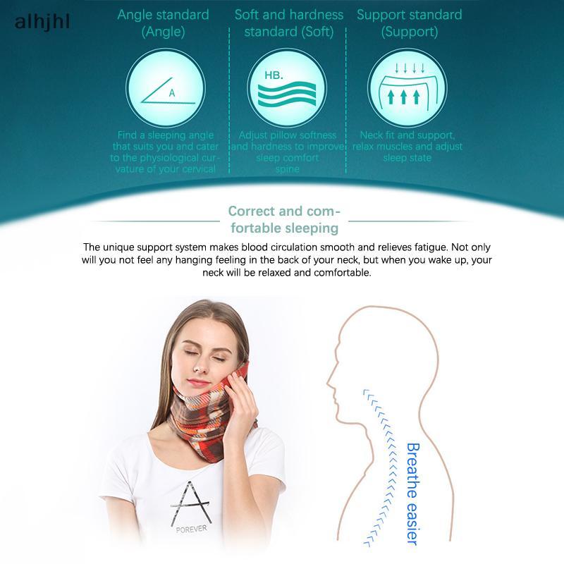 AL Orthopedic Neck Pillow VC Shape Relief Pain fy Travel Office Car Headrest N