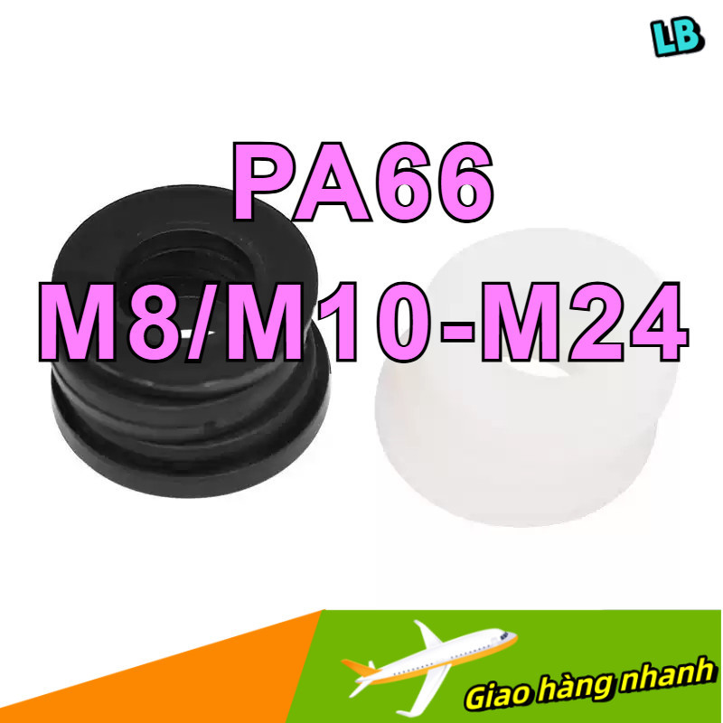 Vòng Đệm, Long Đền Phẳng đệm nylon màu đen / trắng PA66 nhựa Cho Ốc Lục Giác / Vòng đệm - Long đền p