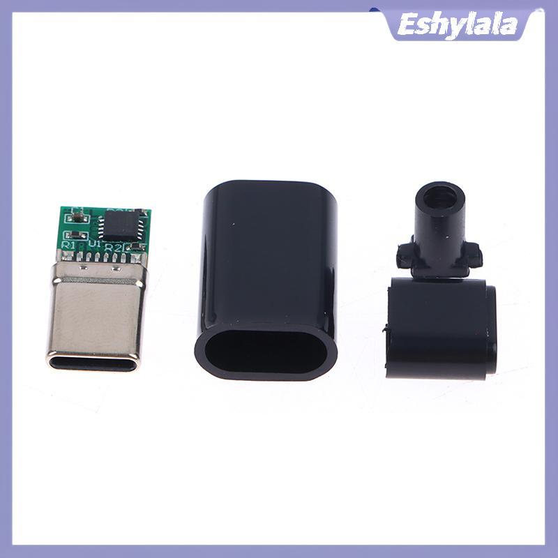 Eshylala 5A PD / QC Decoy Board Sạc nhanh 5V 9V 12V 15V 20V Mô-đun PD 2 3.0 DC Kích hoạt Cáp USB Typ