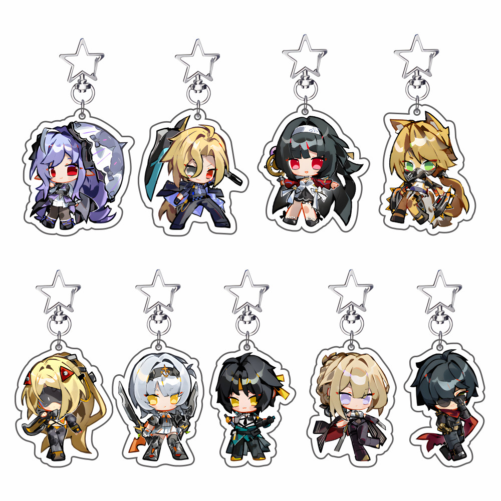 New Hot Game Zenless Zone Zero Keychains Pendant Car Ellen Joe Seth Lowell Jane Doe Von Lycaon Nicol