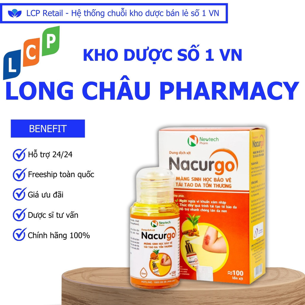 Xịt chăm sóc da Nacurgo Newtech – Hỗ trợ bảo vệ và phục hồi làn da (12ml)