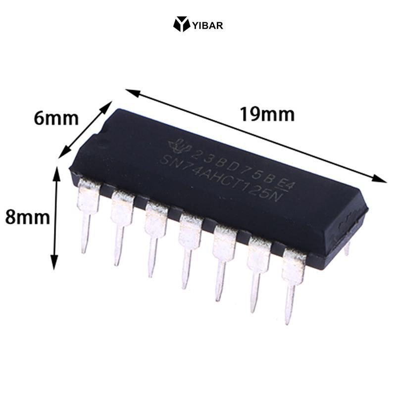 YIBAR 5 Cái / lốc SN74AHCT125N 74AHCT125 74AHCT125N Nội Tuyến DIP-14 Logic Chip Mới