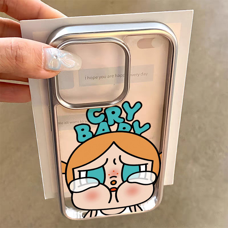 crybaby Ốp Lưng Cho iPhone 16 Pro Max 15 14 XR 13 12 11 Pro Max 8 7 Plus X Xs Max Se 2020 13 12 11 M