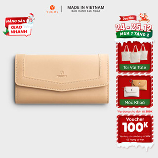  Ví Yuumy   Thời trang nữ kiểu cầm tay dáng dài - Ví da Seasand YV32  Bagsmart 