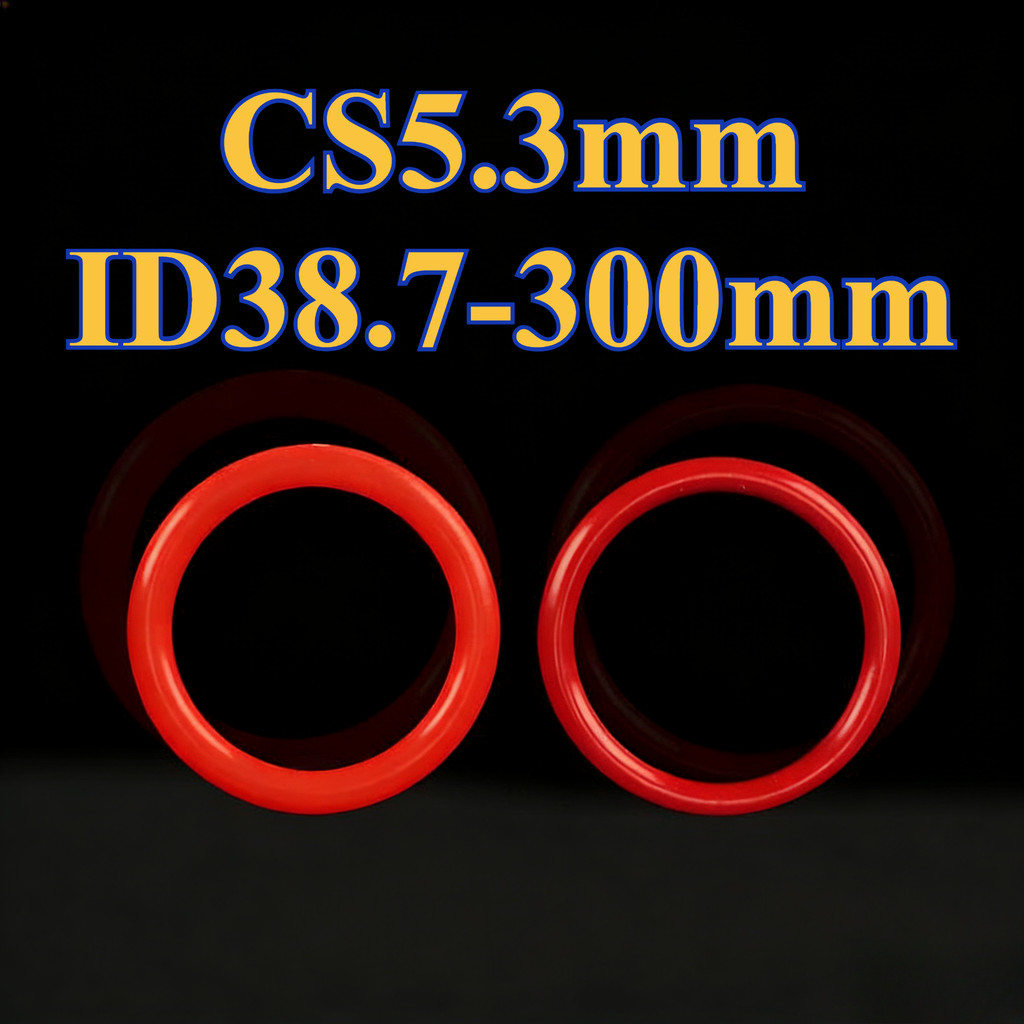 CS5.3mm * ID38.7-300mm Gioăng SILICON chịu nhiệt cao/Vòng đệm cao su oring/chống ăn mòn hóa học (YDD