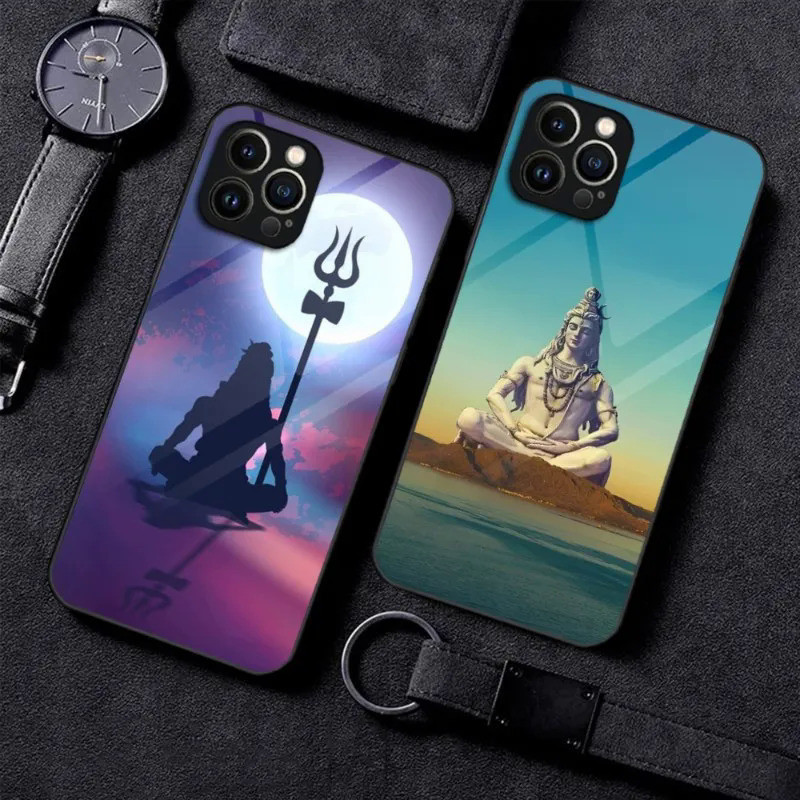 BL-1 Chúa Shiva Thần Hindu Phật Ốp Lưng Điện Thoại Kính Cường Lực Cho Samsung A35 A55 A15 A25 A53 A7