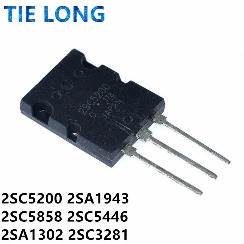 5 Chiếc 2SC5200 TO-3P C5200 5200 2SA1943 A1943 2SC5858 C5858 2SC5446 C5446 2SA1302 2SC3281 A1302 C32