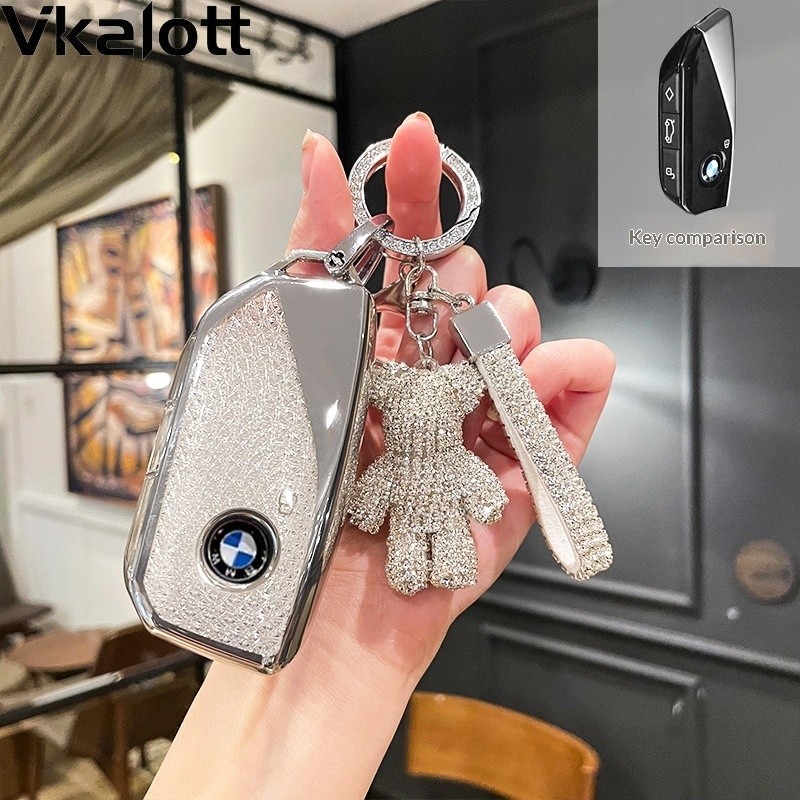 Trend Mall Dành Cho Xe BMW TPU Từ Xa Chìa Khóa Móc Khóa Bảo Vệ Cho Xe BMW M60 / iX1 / iX2 / iX3 / XM