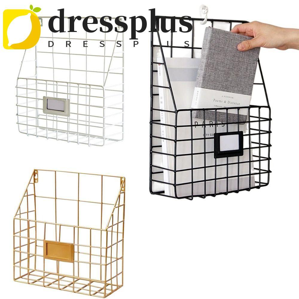 DRESSPLUS Magazine File Holder, Treo Tường Dễ Dàng Lắp Đặt Thư, Tay Cầm Chắc Chắn Di Động Nhẹ Giỏ Dâ