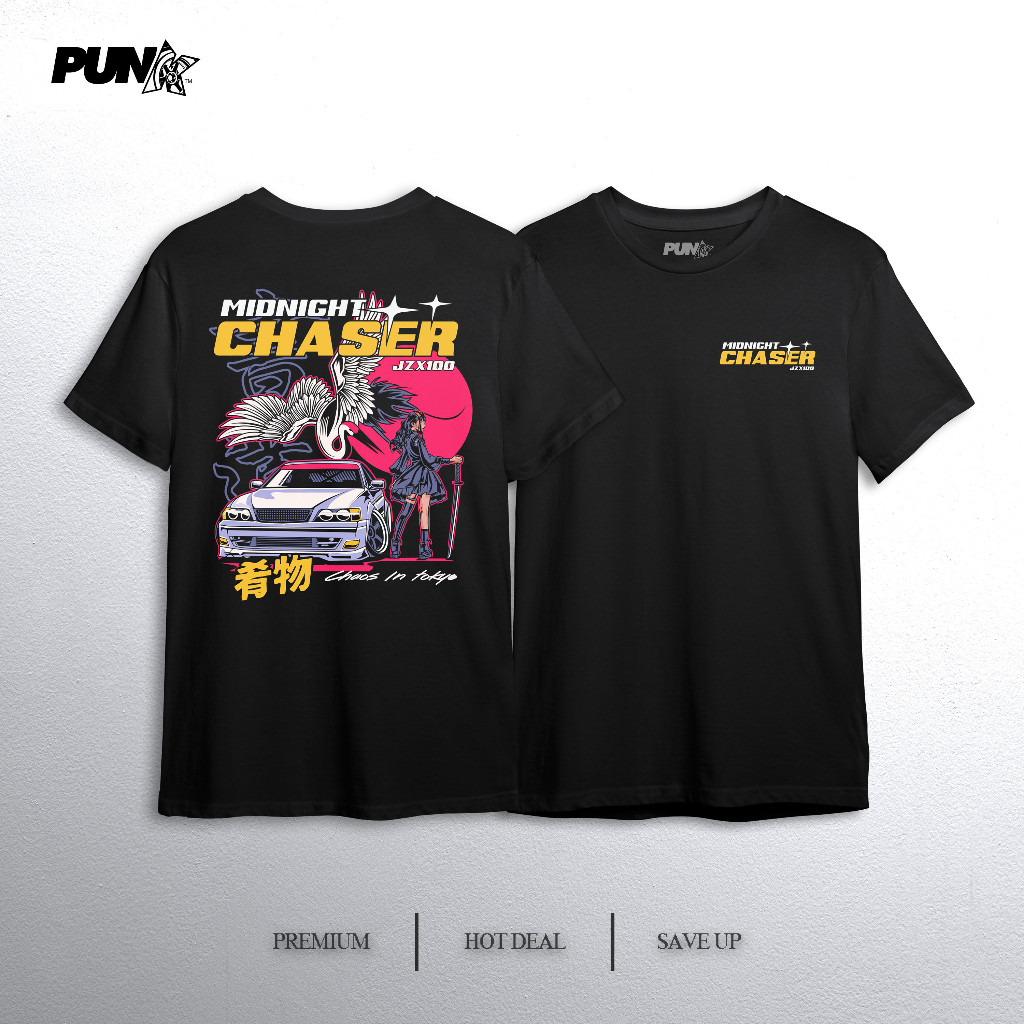 [graphic Tee] Áo thun Midnight Chaser Jzx100 Custom Design (xs-5xl) Đen
