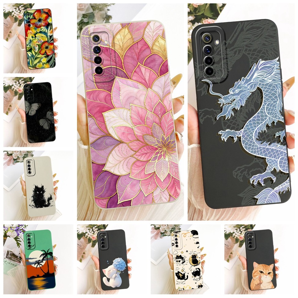 Dành Cho Realme 6 RMX2001 Vỏ Cho Realme 6S RMX2002 Vỏ Hoạt Hình Thời Trang Dễ Thương Ngộ nghĩnh Sơn 