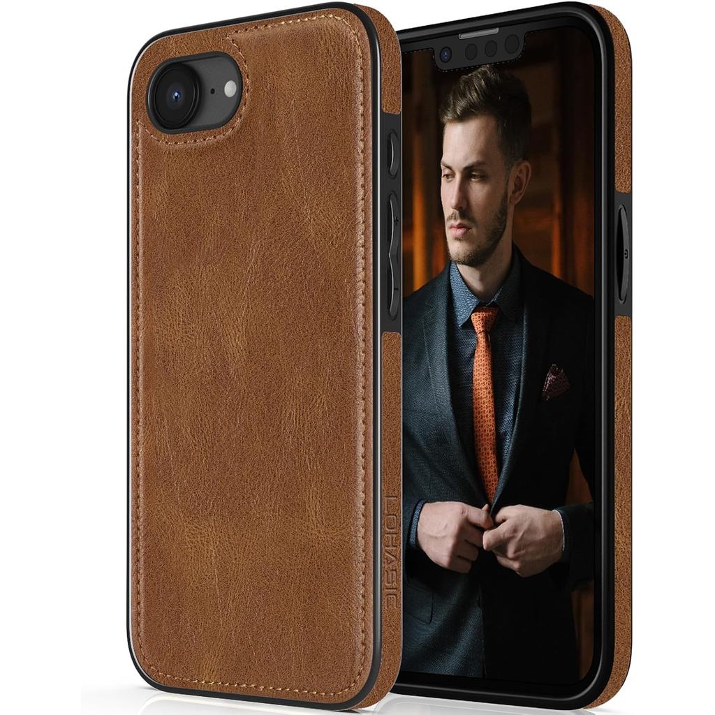 Ốp lưng LOHASIC cho iPhone 16e, Ốp lưng mềm bằng da sang trọng Bảo vệ toàn thân Nam Nữ Điện thoại Vỏ