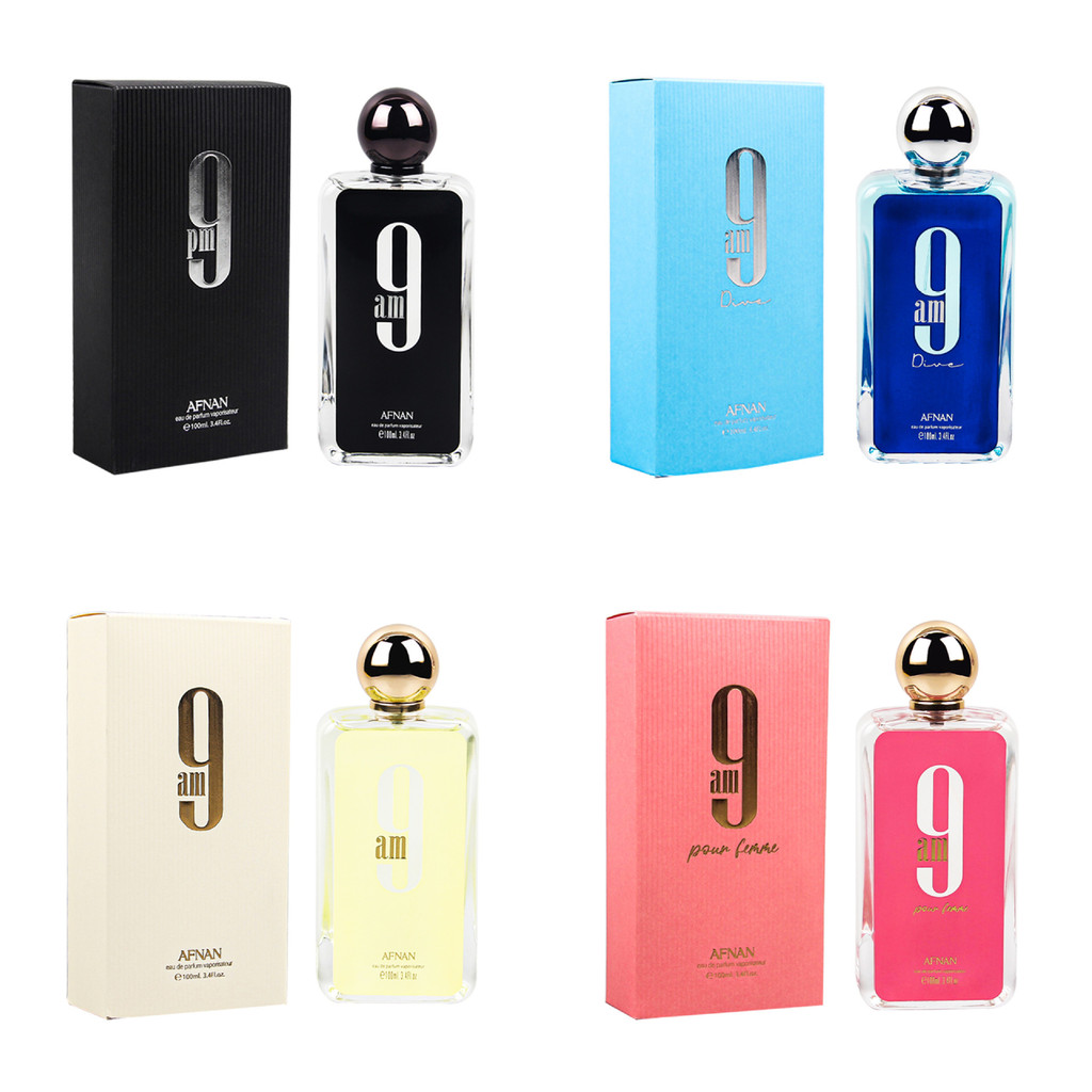 AFNAN 9PM Nước Hoa Ả Rập Đen Dubai Nam Nữ Hương Thơm Nước Hoa