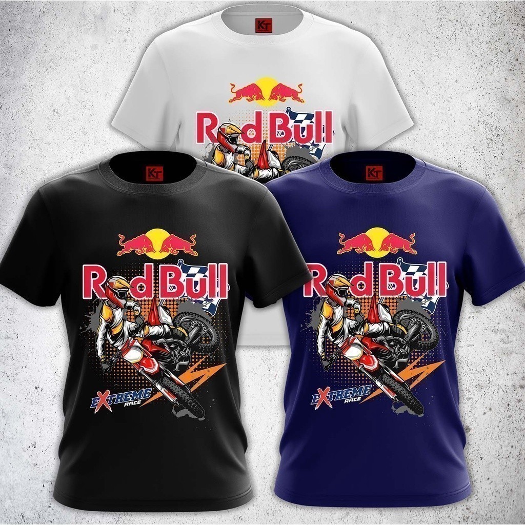 Thời trang mát mẻ 2025 Áo thun motorcross redbull áo thun ngắn tay nam nữ
