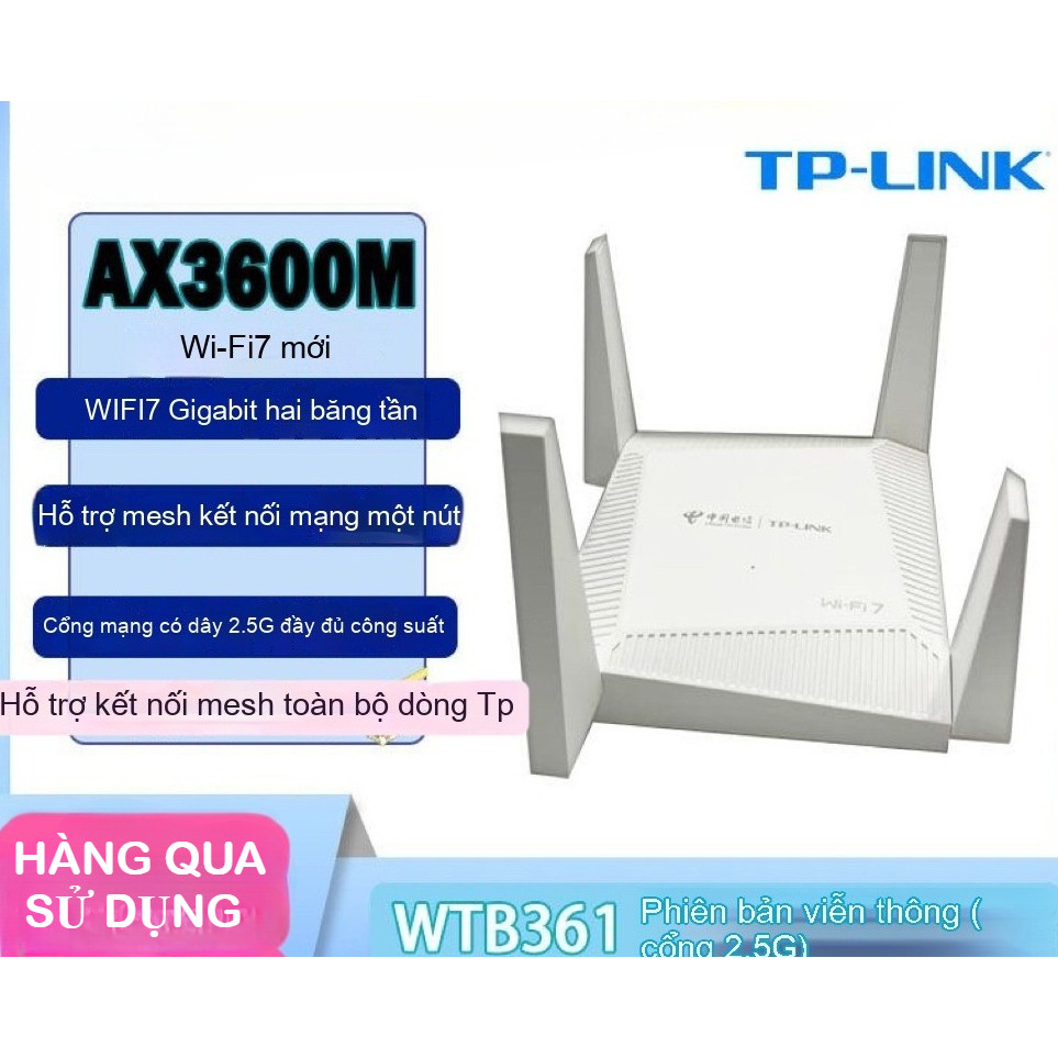 Bộ Phát WIFI 7  TP-LINK Cũ  Wtb361 Port 2.5G Cổng Mạng BE3600 / wifi 6 ax3000 Tp 301 302 181 180 ax1