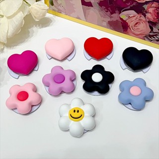 Túi khí hình trái tim tình yêu bằng hoa silicon từ tính cho giá đỡ điện thoại có thể xoay co giãn