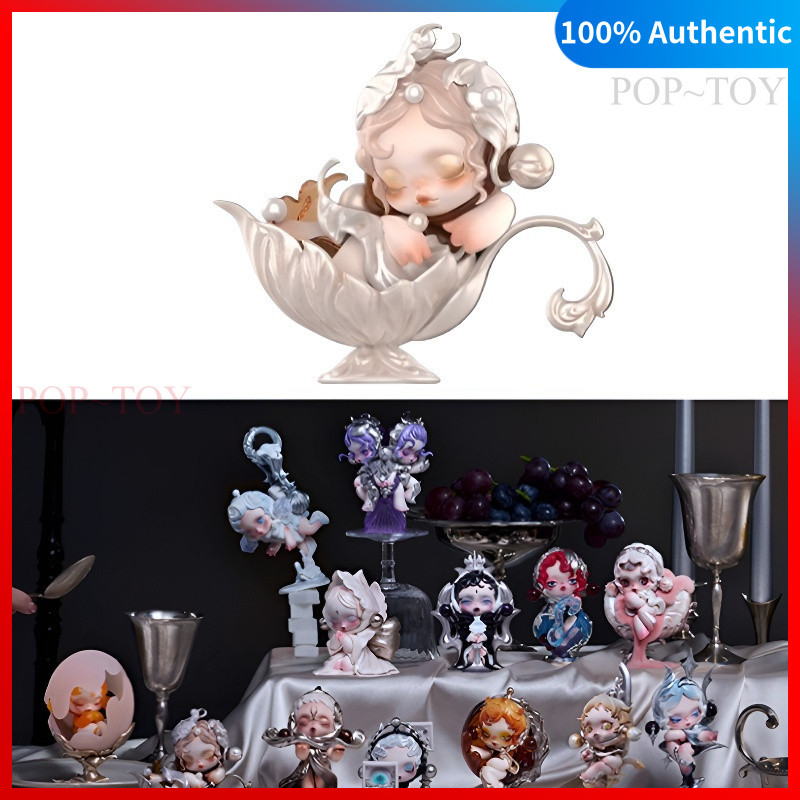 POPMART SKULLPANDA The Feast Begins Series Figures pop mart skullpanda Blind box collectible figurin