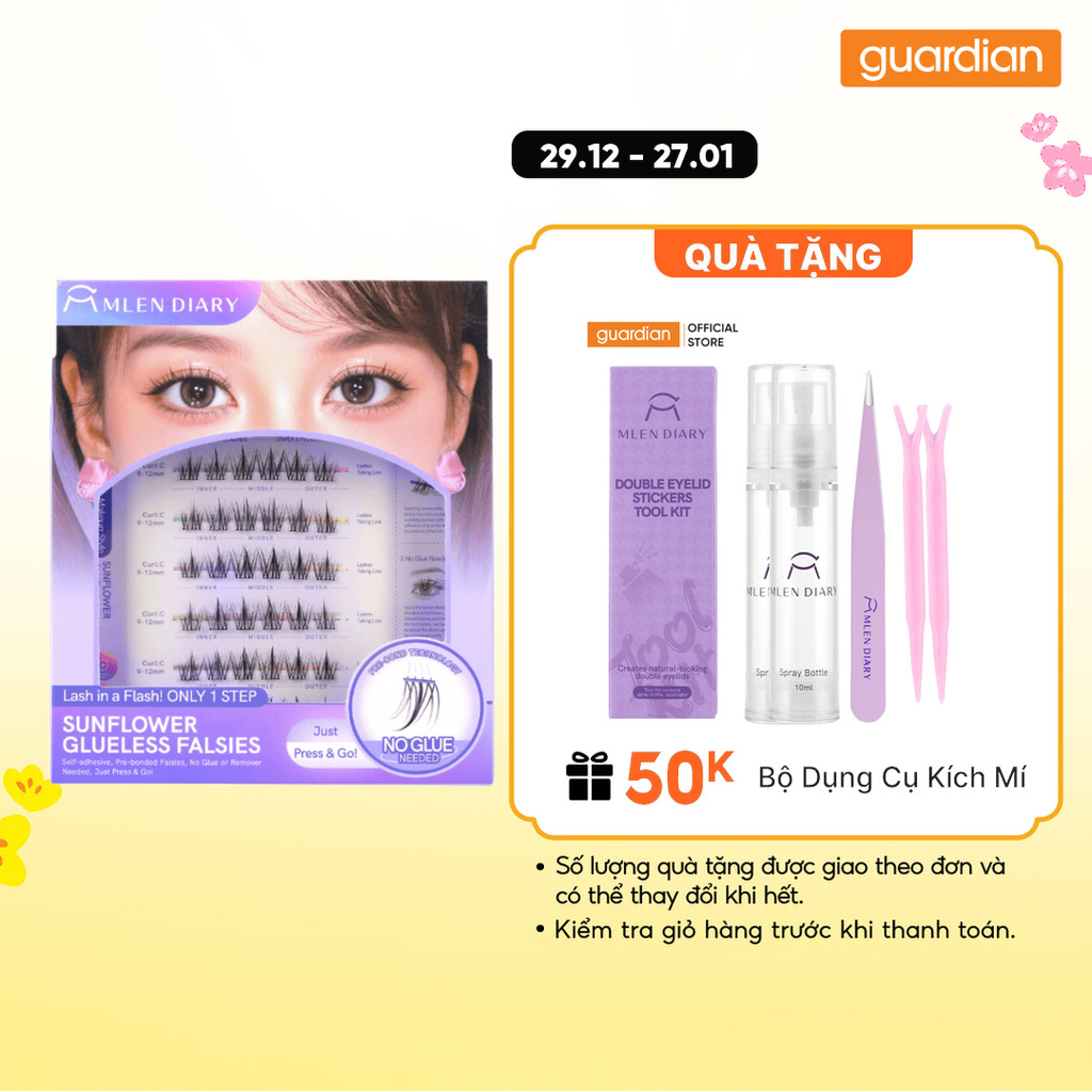 Mi Giả Tự Dính Không Dùng Keo Mlen Diary Glueless Falsies