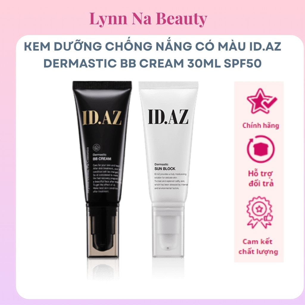 [Hàng Công ty] Kem Dưỡng chống nắng Có Màu ID.AZ Dermastic BB Cream 30ml SPF50