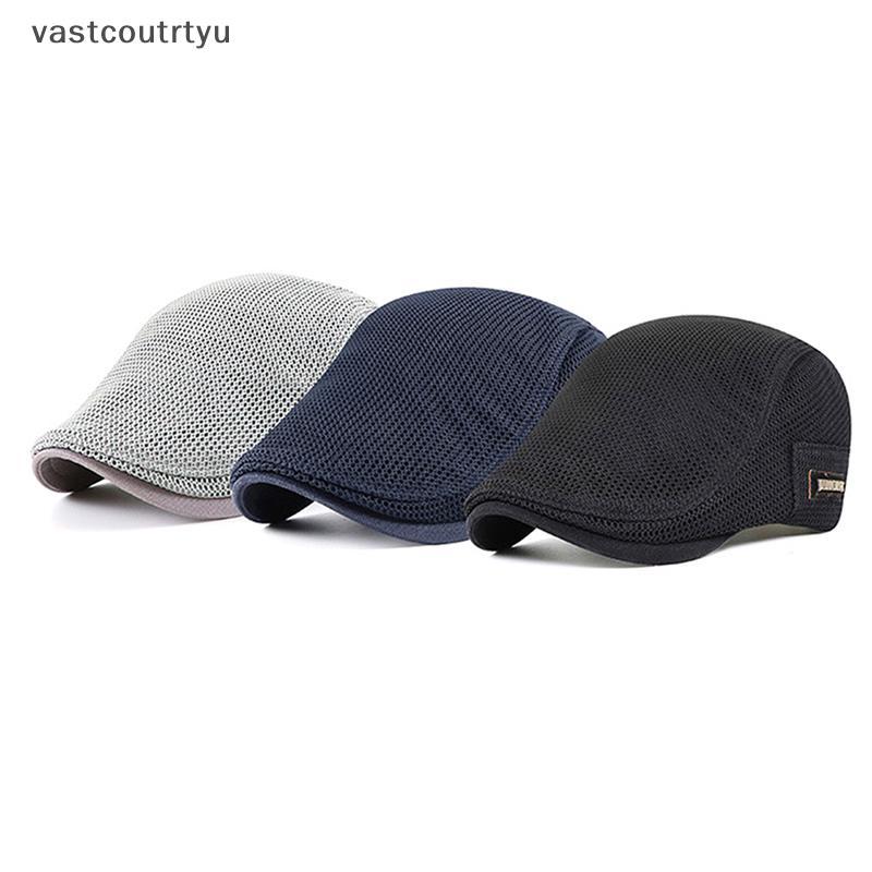 Vas Cabbie Flat Cap Lưới thoáng khí Newsboy Beret Ivy Cap n