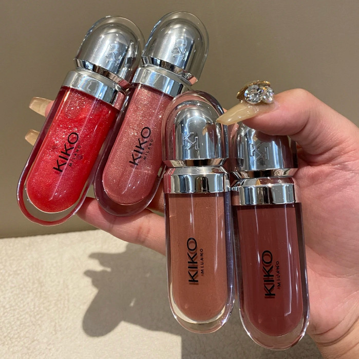 Kiko Lip 6.5ML / 3D Hydra Lipgloss / Chất lượng nước hydrat hóa / Mặt chống rơi trong thời gian dài
