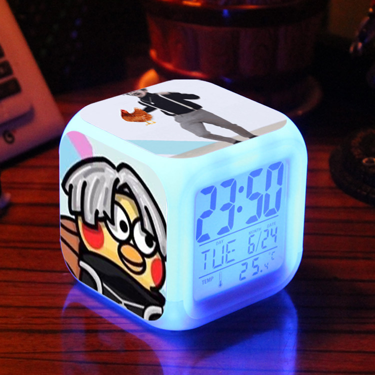 Gà Bạn Quá Đẹp Ngoại Vi Giả ikun Kunkun Cai Xukun Xiaokuizi Sinh Viên Đầu Giường Đồng Hồ Báo Thức Si