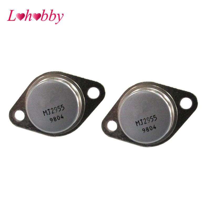 2 chiếc 2N2955 PNP Transistor Power Triode 100V 15A Chất bán dẫn riêng biệt Màu xám