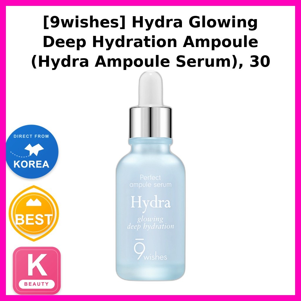 [9wishes] Hydra Glowing Deep Hydrat hóa Ampoule (Hydra Ampoule Serum), 30 mL / Serum Ampoule Hàn Quố