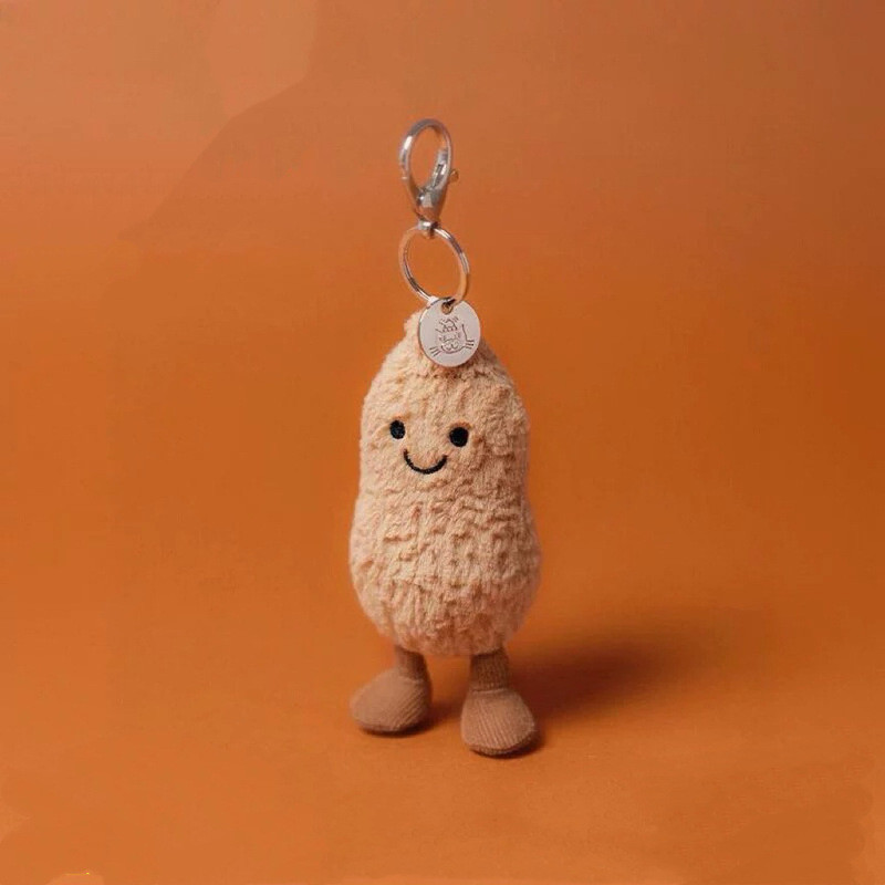 Mặt dây chuyền Jellycat Ba tiêu chuẩn hoàn chỉnh với con dấu thép Barcelo Bear Cà tím Croissant Tất 