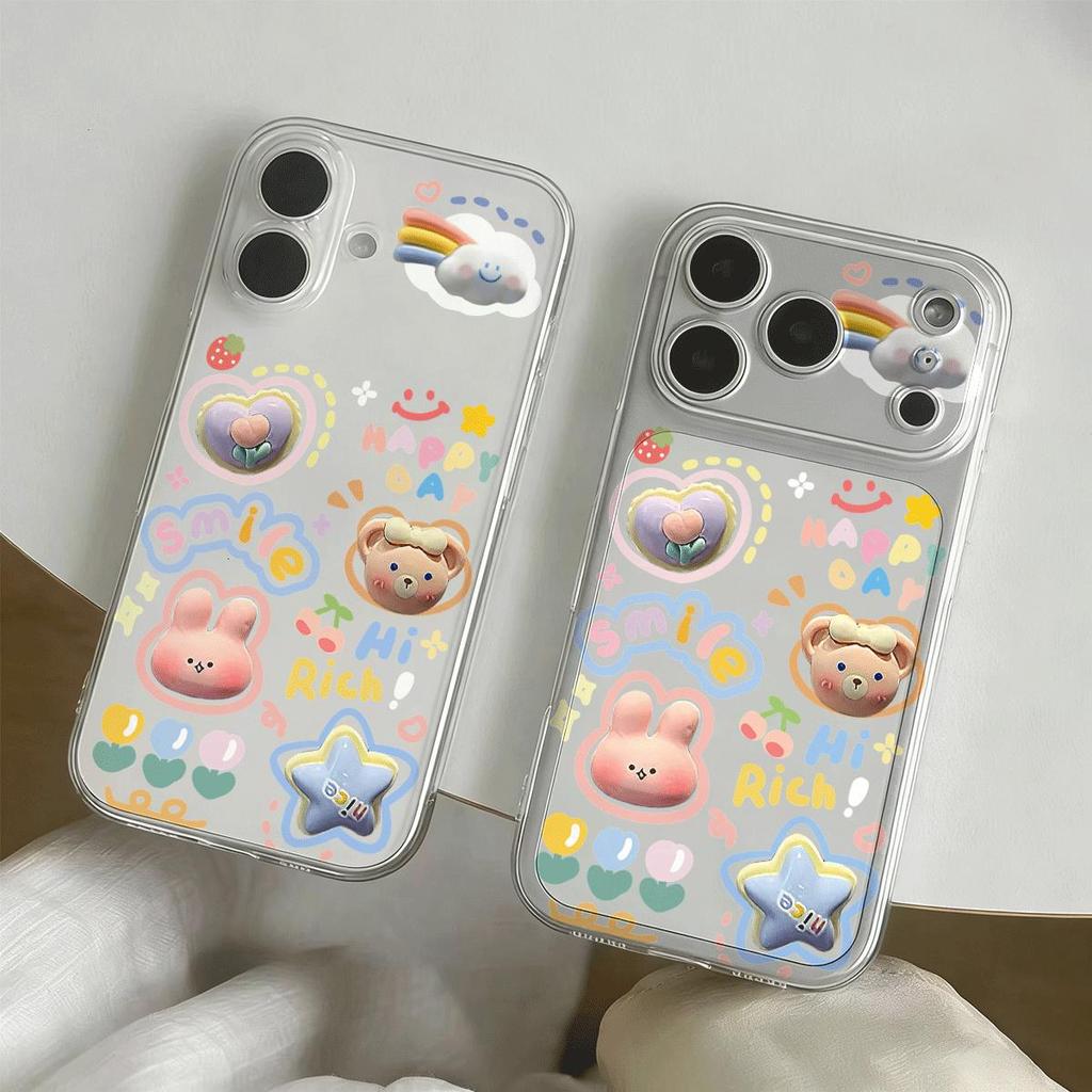 Rainbow Sweet Fun cho 16 trường hợp iPhone 17Air Space Case 14/13/11Pro