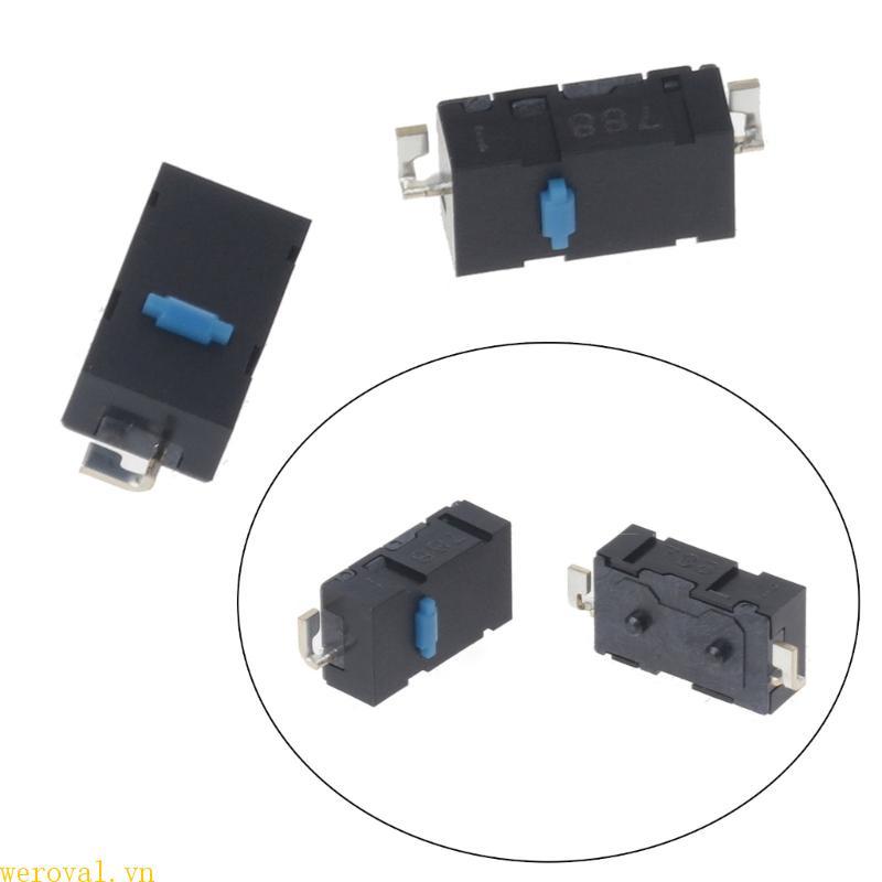 WER 2 Chiếc D2LS D2LS-21 D2LS-11 2PINS Chấm Xanh Chuột Chấm Trắng Microswitch Cho Mọi Nơi M905 G903 