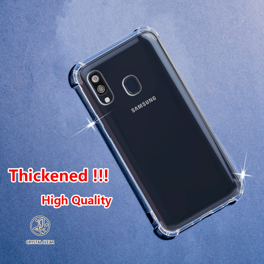 Ốp lưng Samsung Galaxy A40 SM-A405F SM-A405FN SM-A405S Crystal Clear Jelly Case AirGuard Corner Soft