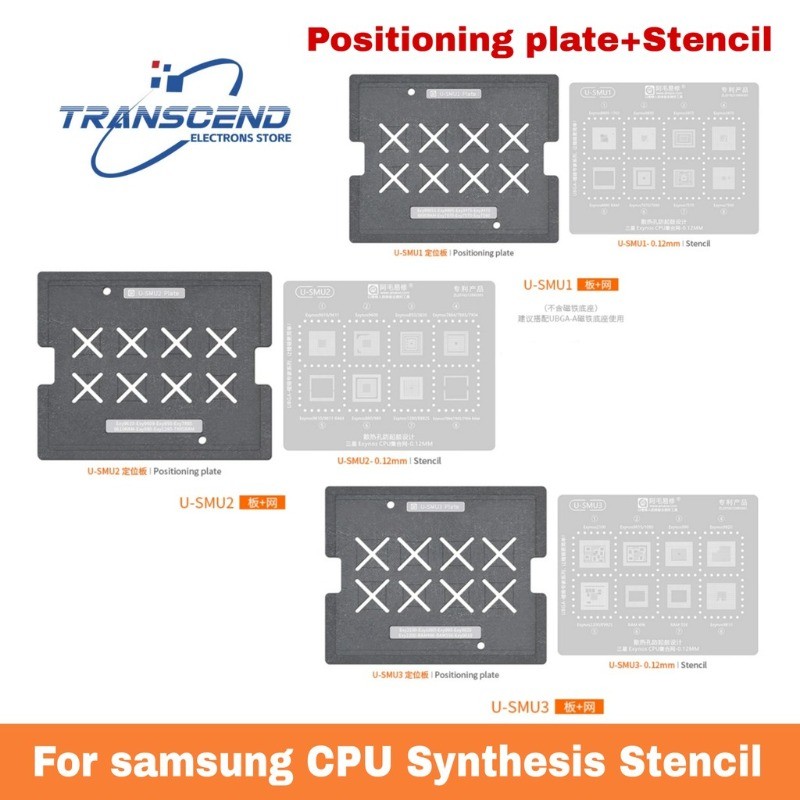 DÀNH CHO Bộ xử lý CPU Samsung Exynos Galaxy BGA Reballing Stencil Bộ Exynos 2100 9820 2200 E9925 918