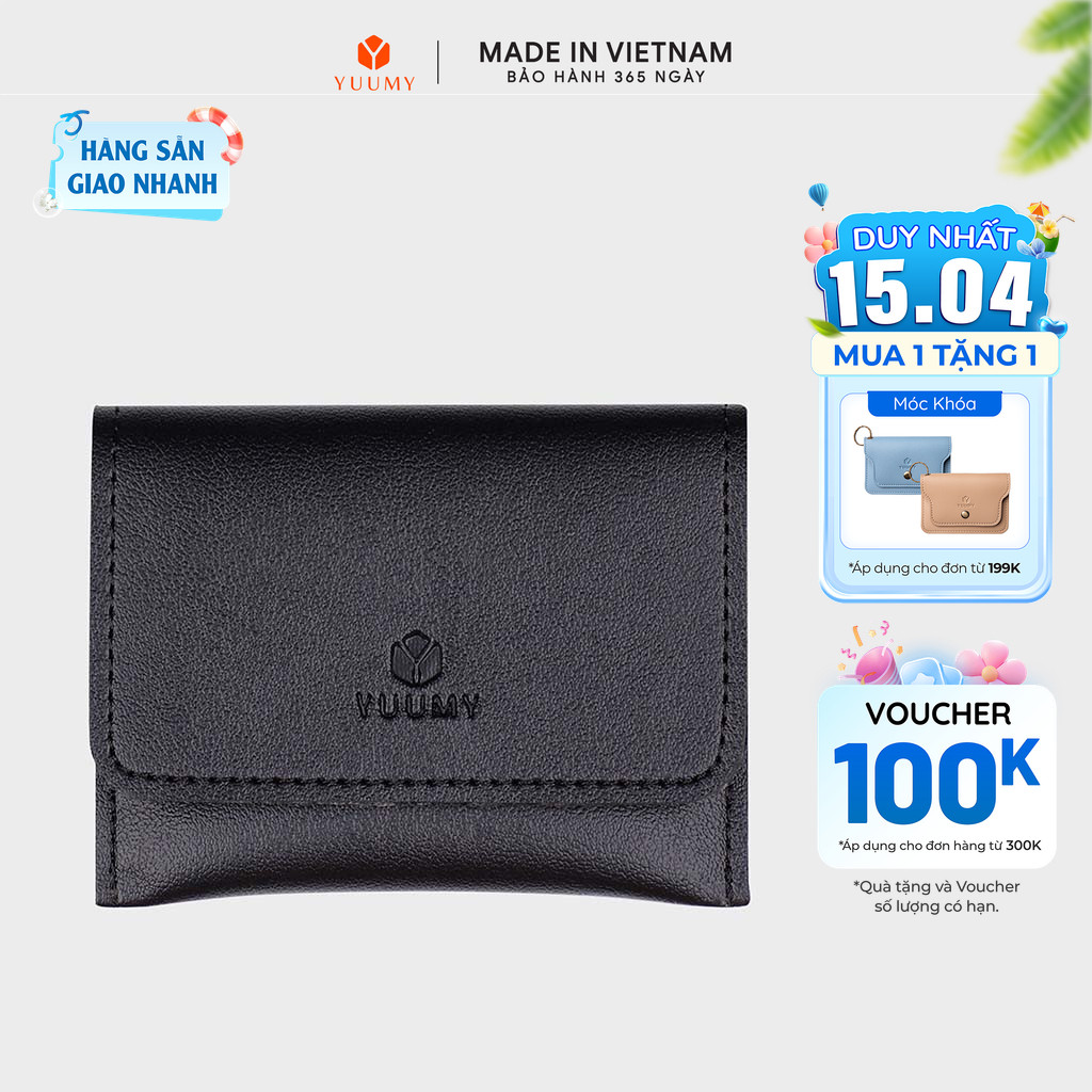 Ví Yuumy (Thời trang nữ dáng cầm tay nhỏ gọn - Ví da YV12)