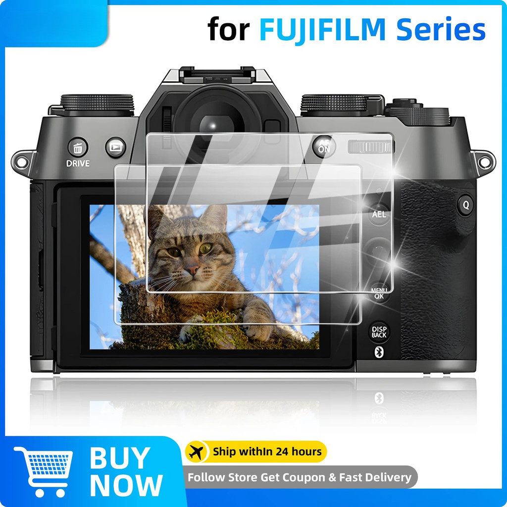 2 Gói Kính Cường Lực Cho Fujifilm XT50 XT30 XT5 XT4 X100VI X100V XS20 MINI EVO Xhal GFX100RF XM5 XE5