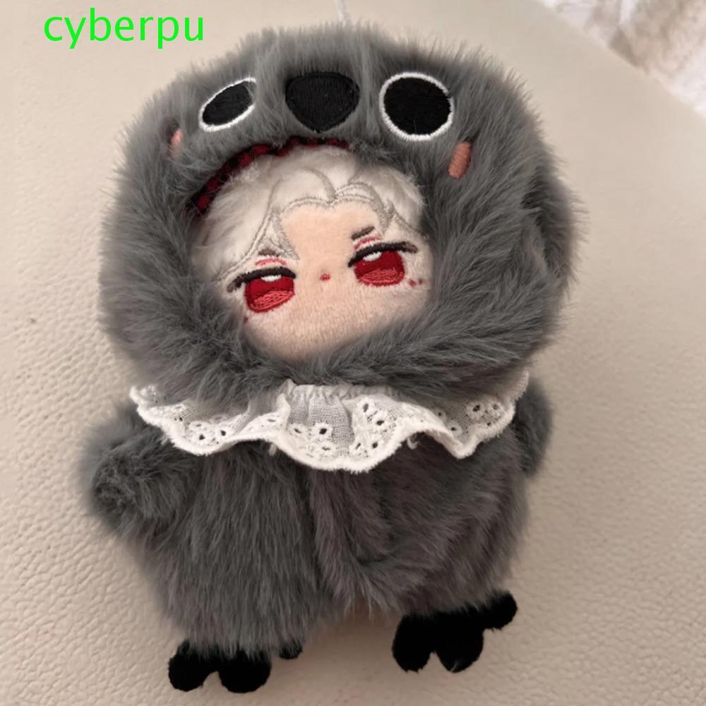 CYBERPULSE Quần áo búp bê cotton 10cm, Bộ áo liền quần quạ sang trọng Trang phục quần áo búp bê 10cm
