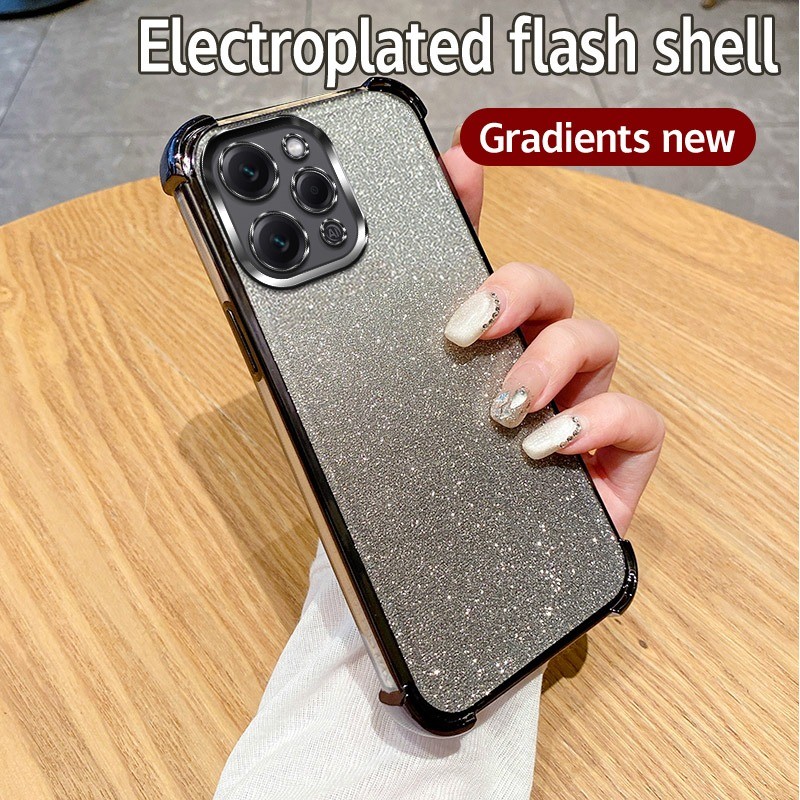 Ốp Điện Thoại Redmi 12 4G 23053RN02A, 23053RN02Y, 23053RN02I, 23053RN02L, 23077RABDC Vỏ Lấp Lánh Mạ 