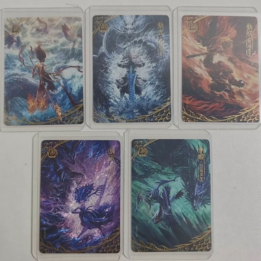 Nezha Magic Boy Sea Card Nezha 2 Bộ sưu tập phim Thẻ Doutian Bag ex Phiên bản Nezha lr Set